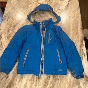 Boys size 8 LL Bean blue Winter Ski jacket